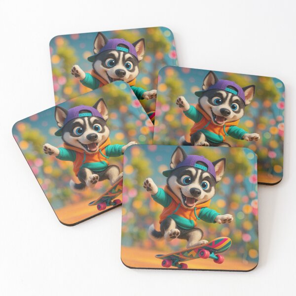 Item preview, : Skater Husky Jack designed and sold by Sillytoe.