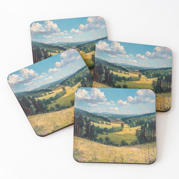 Item preview, European Spring Landscape Painting, Farmhouse Wall Art designed and sold by SavageVision.