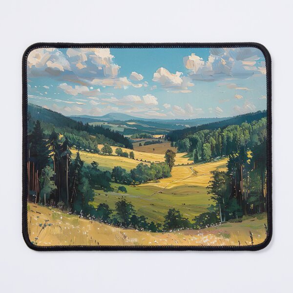 Item preview, European Spring Landscape Painting, Farmhouse Wall Art designed and sold by SavageVision.