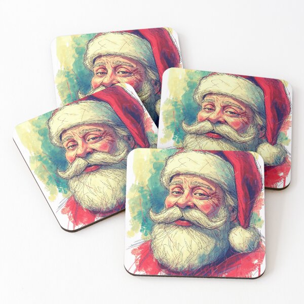 Item preview, Santa Claus, Christmas season, T-shirt print, stickers designed and sold by echotek.