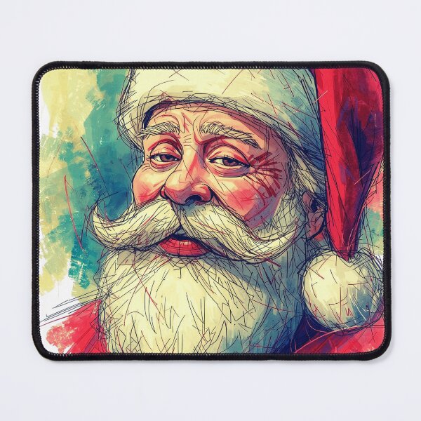 Item preview, Santa Claus, Christmas season, T-shirt print, stickers designed and sold by echotek.