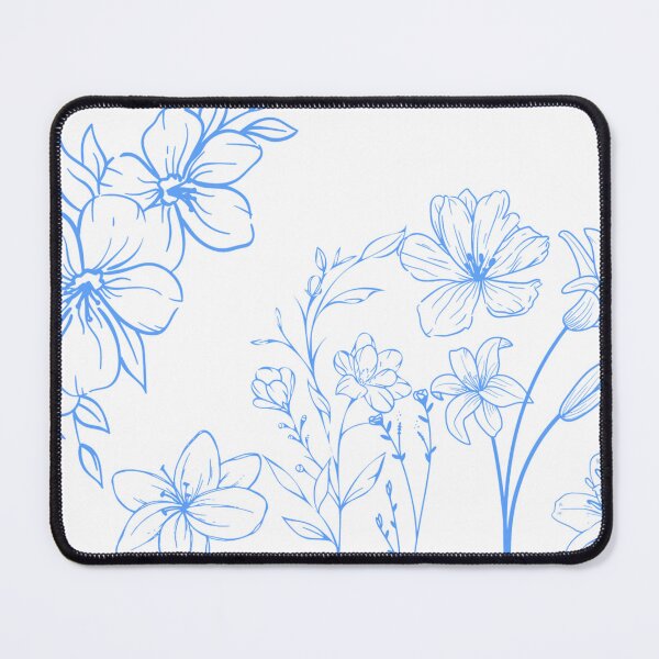 Item preview, simple light blue flower graphic designed and sold by NovaThreadsStore.