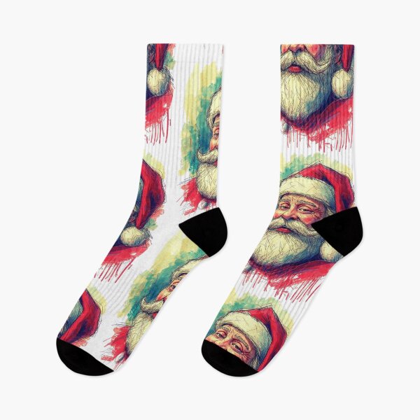 Item preview, Santa Claus, Christmas season, T-shirt print, stickers designed and sold by echotek.
