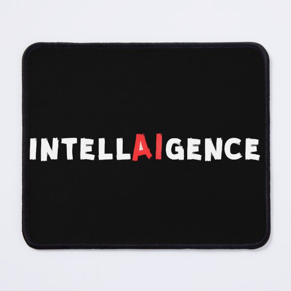 Item preview, IntellAIgence Logo AI Generated Art Brand designed and sold by AbcDigs Studio.