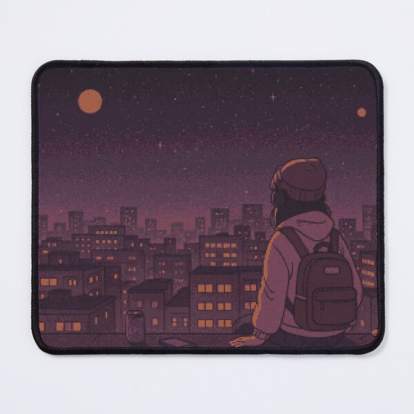 Item preview, Lofi Rooftop Reflections Under Distant Worlds designed and sold by Xenoame.