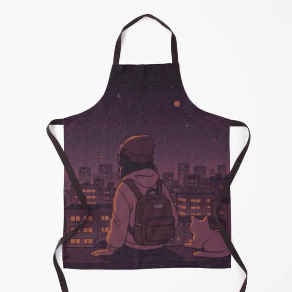 Item preview, Lofi Rooftop Reflections Under Distant Worlds designed and sold by Xenoame.