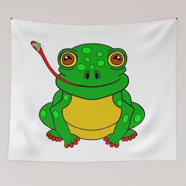 Item preview, Funny Frog Catching A Fly designed and sold by Sartoris Art.