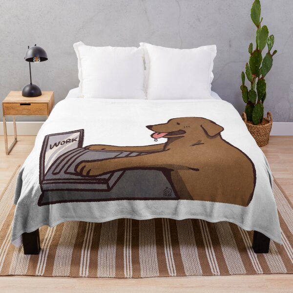 Item preview, Chocolate Lab working | Cute Dog | Funny  labrador retrievers memes designed and sold by Golden Turtle Studio.