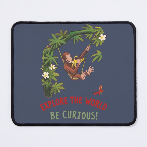 Item preview, Explore The World Be Curious Swinging Monkey Design designed and sold by AbcDigs Studio.