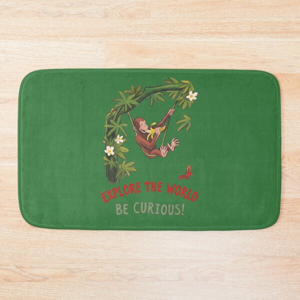 Item preview, Explore The World Be Curious Swinging Monkey Design designed and sold by AbcDigs Studio.