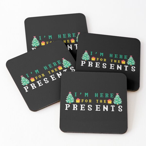 Item preview, I’m Here for the Presents – Funny Ugly Christmas Pixel Art Design designed and sold by JA World - Art & Design.