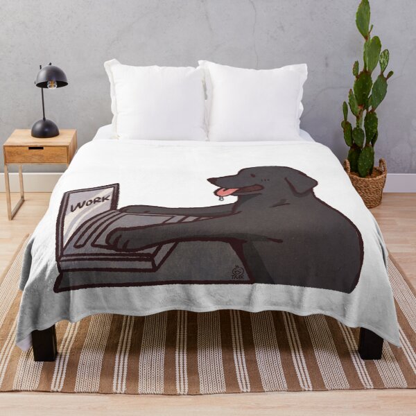 Item preview, black Lab working | Cute Dog | Funny labrador retrievers memes designed and sold by Golden Turtle Studio.