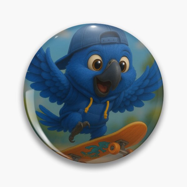 Item preview, Skater Hyacinth Macaw designed and sold by Sillytoe.