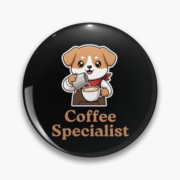 Item preview, Coffee Specialist – Kawaii Dog Barista  designed and sold by Dino-Lune.