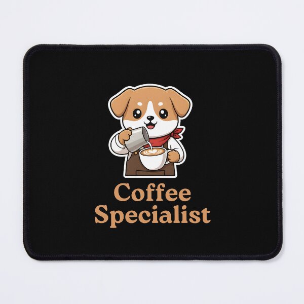 Item preview, Coffee Specialist – Kawaii Dog Barista  designed and sold by Dino-Lune.