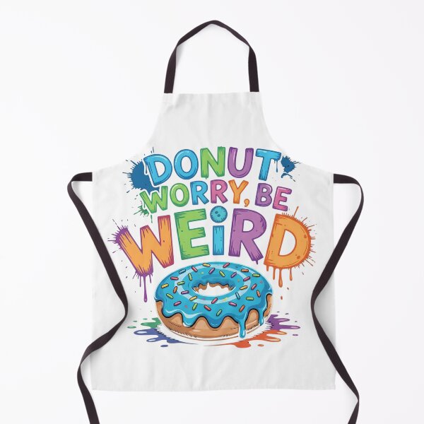 Item preview, Donut Worry Be Weird - Colorful Graffiti & Food Pun Art designed and sold by ARTReMi.