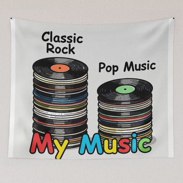 Item preview, my music classic rock pop music colorful hobby design designed and sold by SmashingDeals.