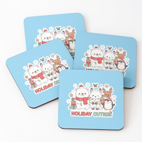 Item preview, Kawaii Holiday Animal Friends Art designed and sold by Ekracreatives.