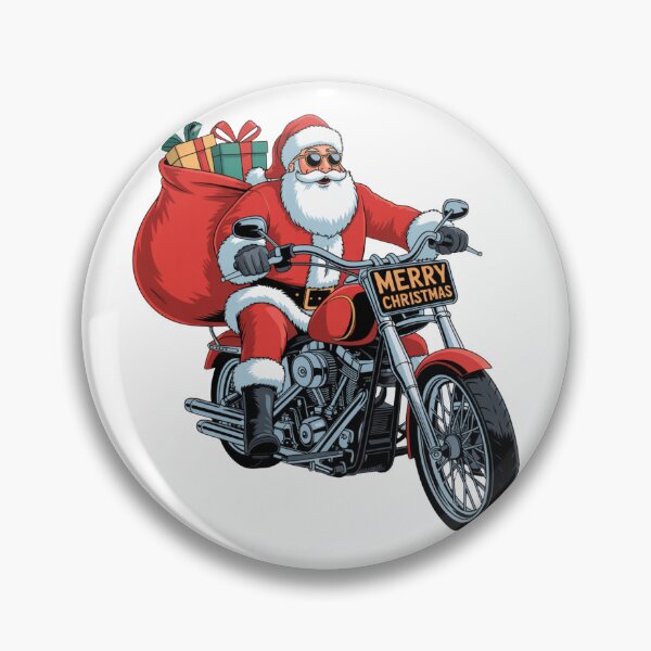 Item preview, Santa on Two Wheels – Merry Christmas Biker designed and sold by AndrewYoko.