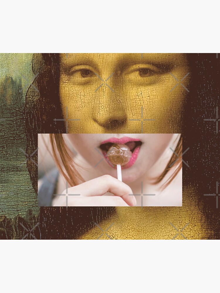 Mona Lisa Lollipop Selfie Search Results Web results Leonardo da Vinci Pop Culture Print by thespottydogg