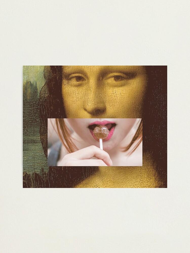 Alternate view of Mona Lisa Lollipop Selfie Search Results Web results Leonardo da Vinci Pop Culture Print Photographic Print