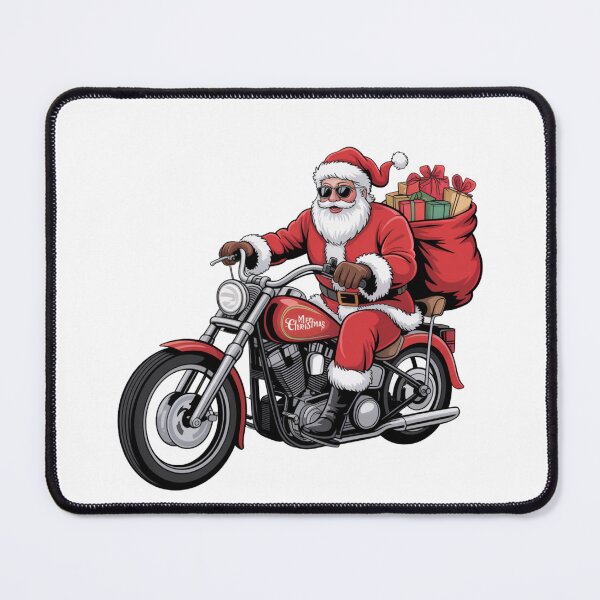 Item preview, Ride into Christmas – Santa on a Motorcycle designed and sold by AndrewYoko.