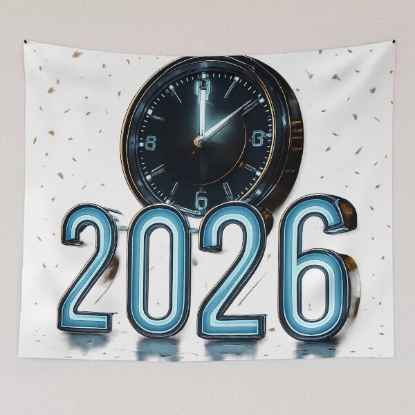Item preview, Countdown Clock 2026 – Midnight New Year Futuristic Design designed and sold by FUIRY .