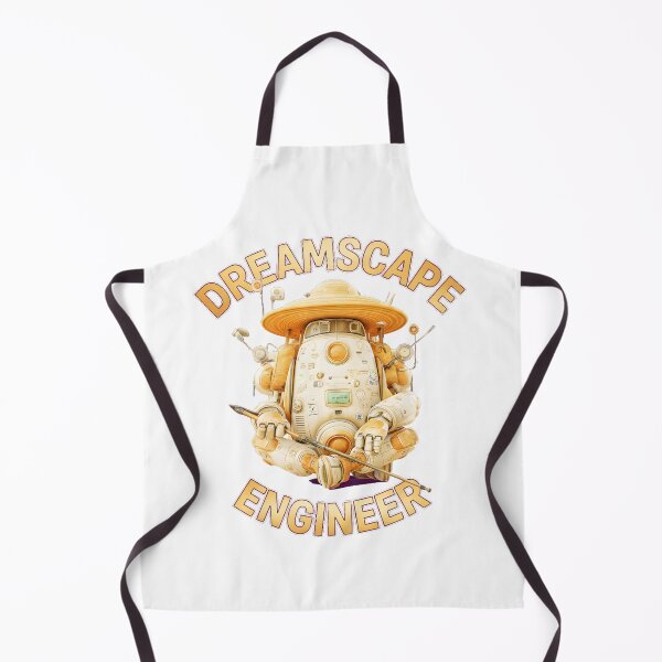 Item preview, Dreamscape Engineer Cute Sci-Fi Robot in Straw Hat designed and sold by AbcDigs Studio.