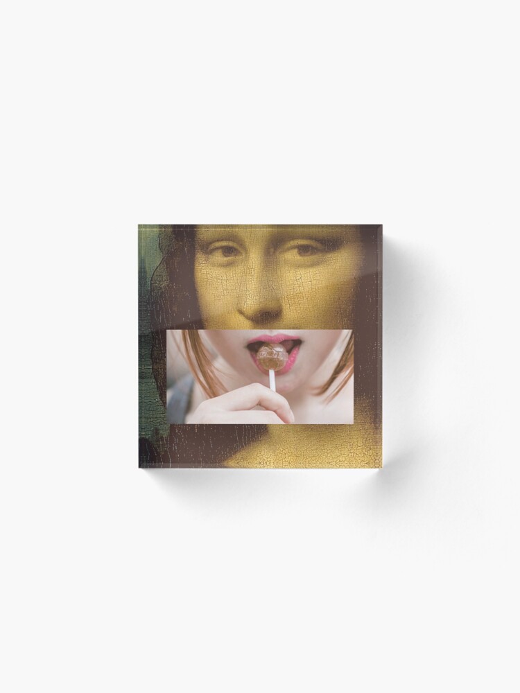 Alternate view of Mona Lisa Lollipop Selfie Search Results Web results Leonardo da Vinci Pop Culture Print Acrylic Block