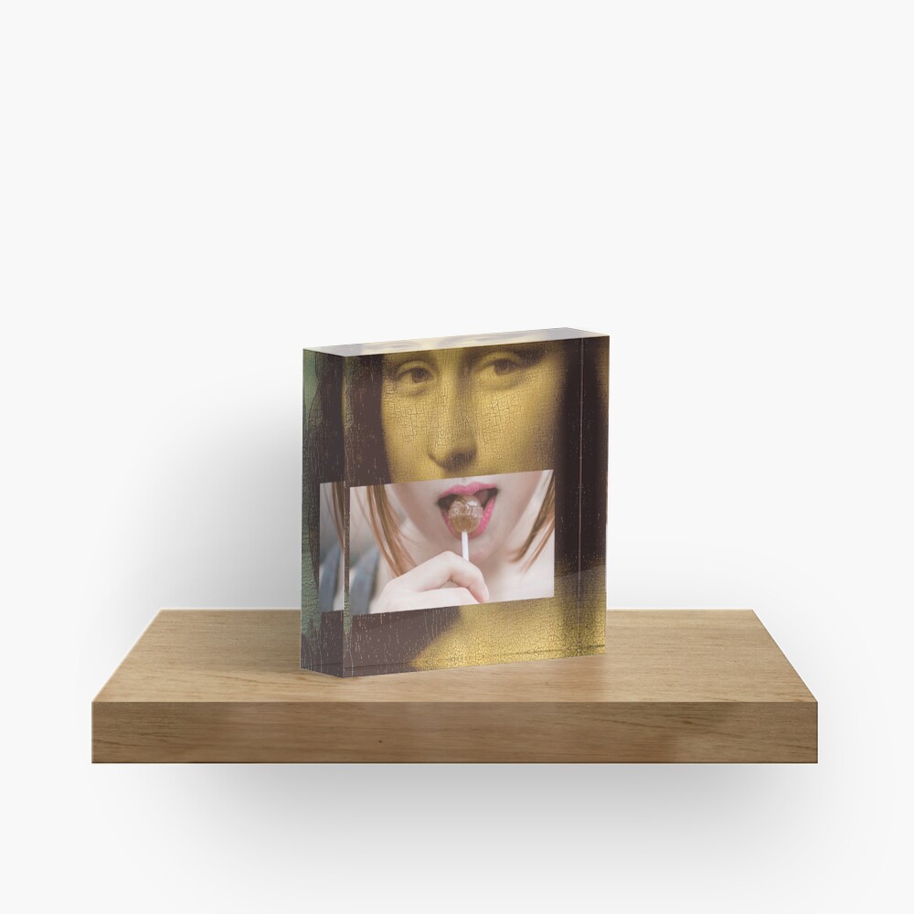 Mona Lisa Lollipop Selfie Search Results Web results Leonardo da Vinci Pop Culture Print Acrylic Block