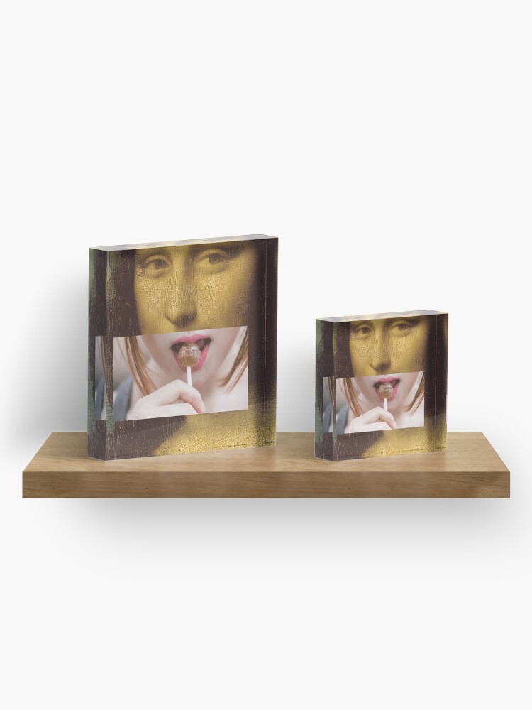 Alternate view of Mona Lisa Lollipop Selfie Search Results Web results Leonardo da Vinci Pop Culture Print Acrylic Block