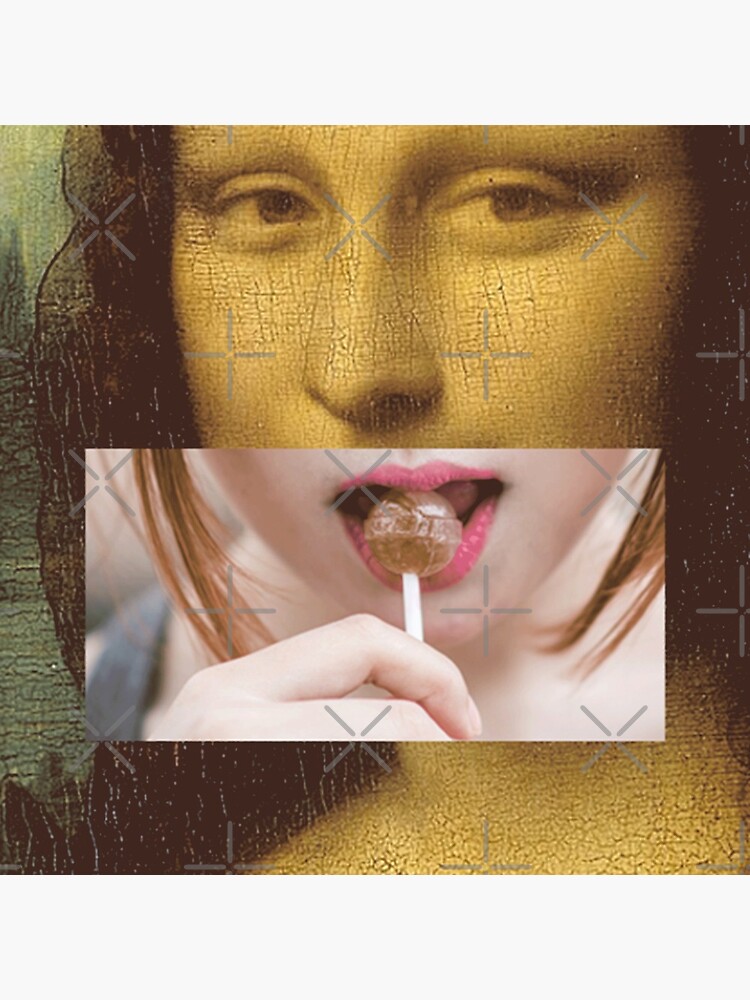 Mona Lisa Lollipop Selfie Search Results Web results Leonardo da Vinci Pop Culture Print by thespottydogg