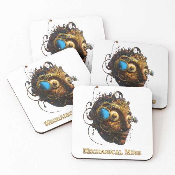 Item preview, Mechanical Mind Steampunk Head Intricate Gear Design designed and sold by AbcDigs Studio.