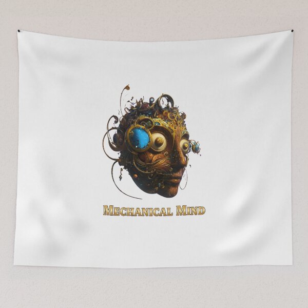 Item preview, Mechanical Mind Steampunk Head Intricate Gear Design designed and sold by AbcDigs Studio.