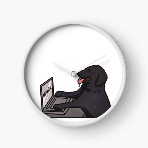 Item preview, Flat Haired Retriever Working | Cute dog | Funny golden retriever memes designed and sold by Golden Turtle Studio.