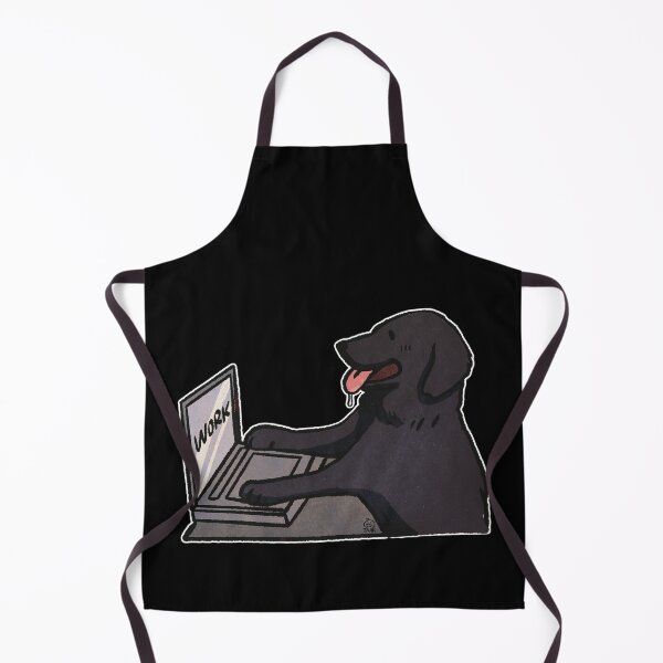 Item preview, Flat Haired Retriever Working | Cute dog | Funny golden retriever memes designed and sold by Golden Turtle Studio.