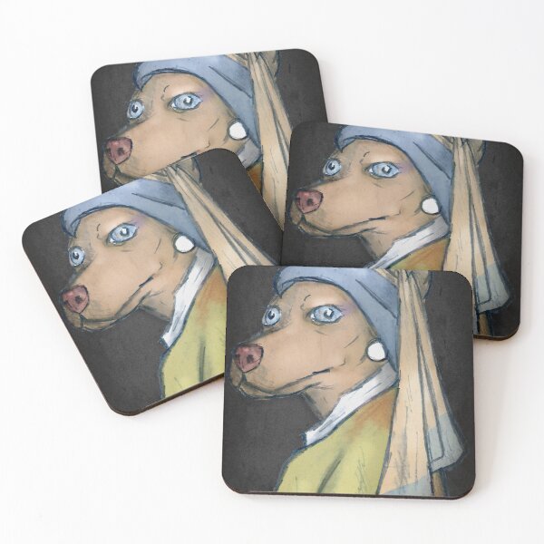 Item preview, Puppy with a pearl earring designed and sold by matan kohn.