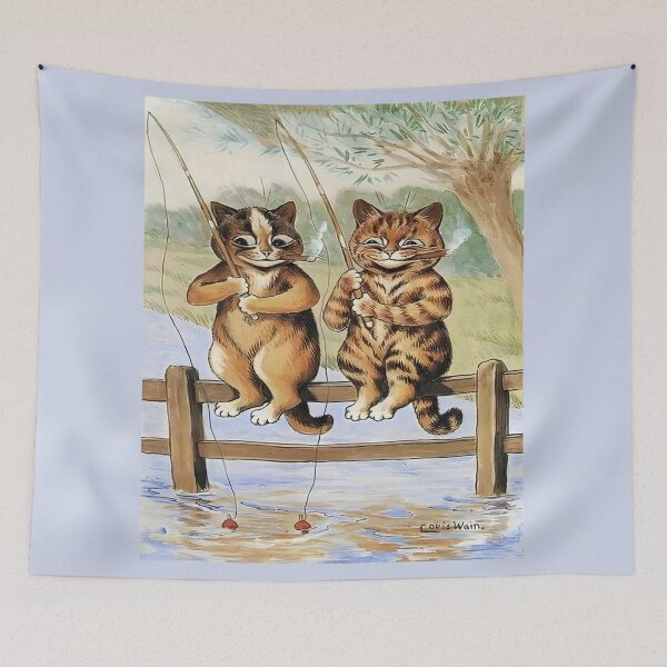 Item preview, Cats Fishing by Louis Wain designed and sold by Grand Illusions.