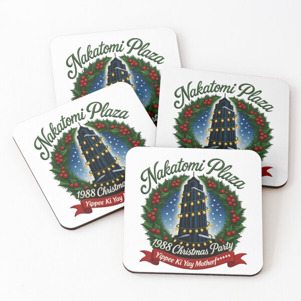 Item preview, Nakatomi Plaza 1988 Christmas Party Faux Embroidery Patch Die Hard Christmas designed and sold by GeniePixel.