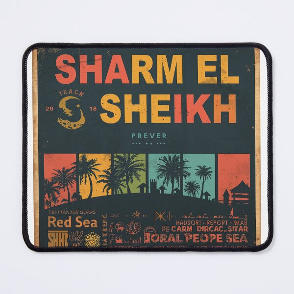 Item preview, Retro Sharm El Sheikh Red Sea Poster designed and sold by PT-HalloDesigns.