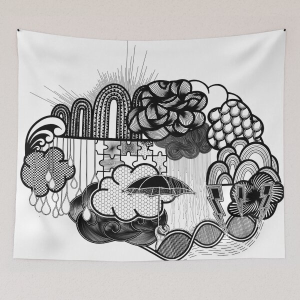 Item preview, Brainstorm Line Art Illustration designed and sold by assetflipped.