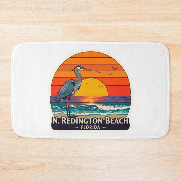 Artikelvorschau, Retro N. Redington Beach Florida Sonnenuntergang Blaureiher Aufkleber, Kunstdruck, T-Shirt & mehr entworfen und verkauft von Mandeville Photography.