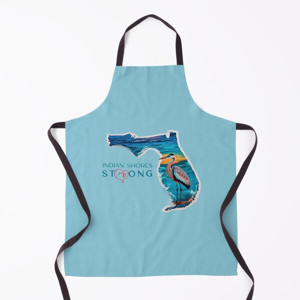 Item preview, Indian Shores Strong Florida Retro Blue Heron Map of Florida designed and sold by Mandeville Photography.
