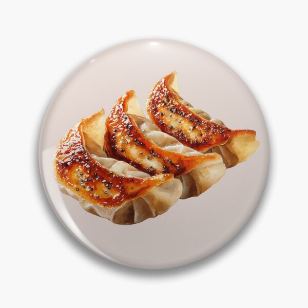 Item preview, Three Fried Japanese Gyoza Dumplings designed and sold by Violet Peonies.