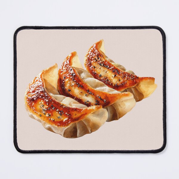 Item preview, Three Fried Japanese Gyoza Dumplings designed and sold by Violet Peonies.