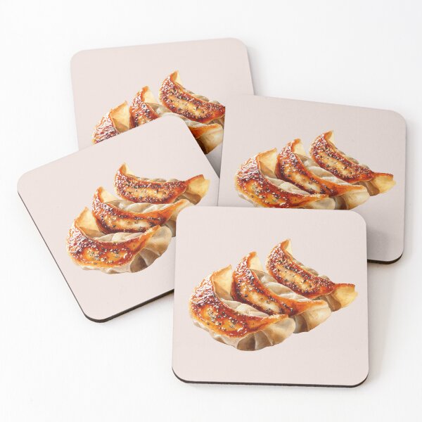 Item preview, Three Fried Japanese Gyoza Dumplings designed and sold by Violet Peonies.