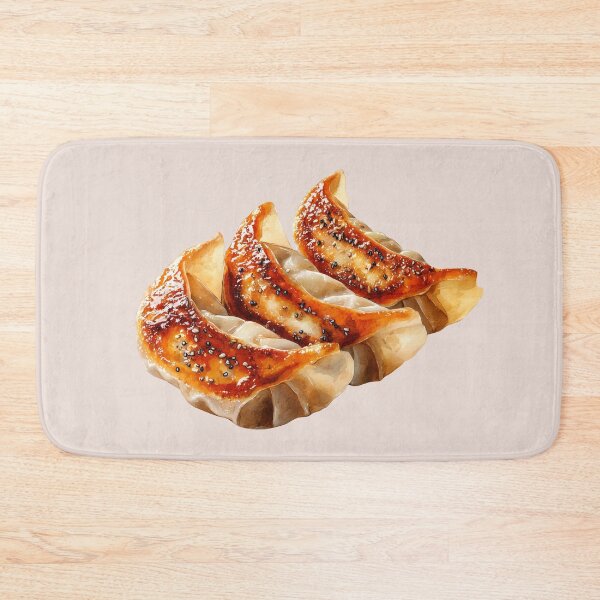 Item preview, Three Fried Japanese Gyoza Dumplings designed and sold by Violet Peonies.