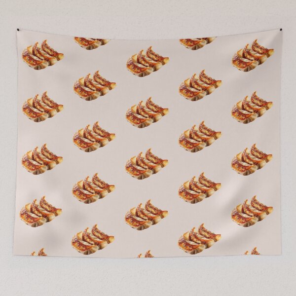 Item preview, Three Fried Japanese Gyoza Dumplings designed and sold by Violet Peonies.