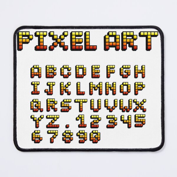 Item preview, Block alphabet, pixel art illustration designed and sold by Judith RS.