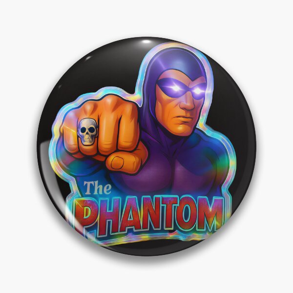 Item preview, The Phantom Skull Power | 5D Holographic Transparent Sticker designed and sold by Imagetore.